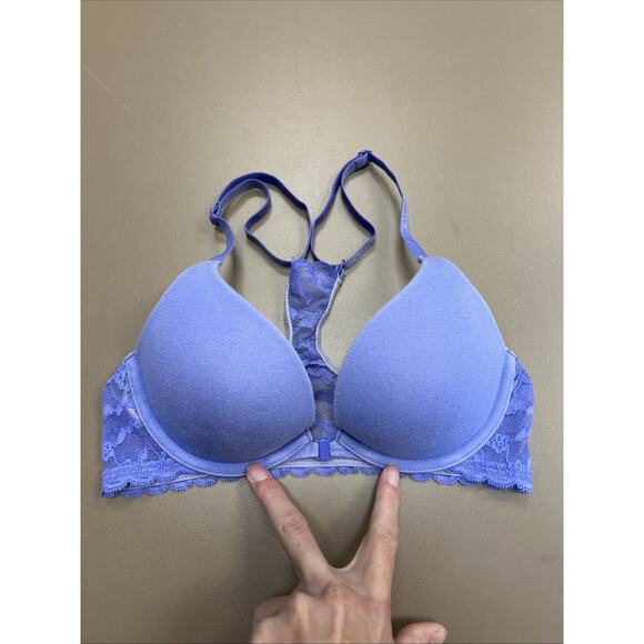 3 Victoria’s Secret 32B Multiway T-Shirt Front Close Racerback Nude Push Up Bras - Picture 11 of 16